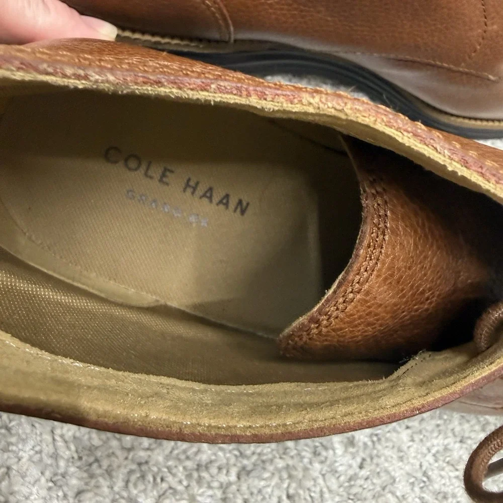 Cole Haan Grand.0s C23429 Chukka Boots Cap Toe shoes Brown Men's 12M